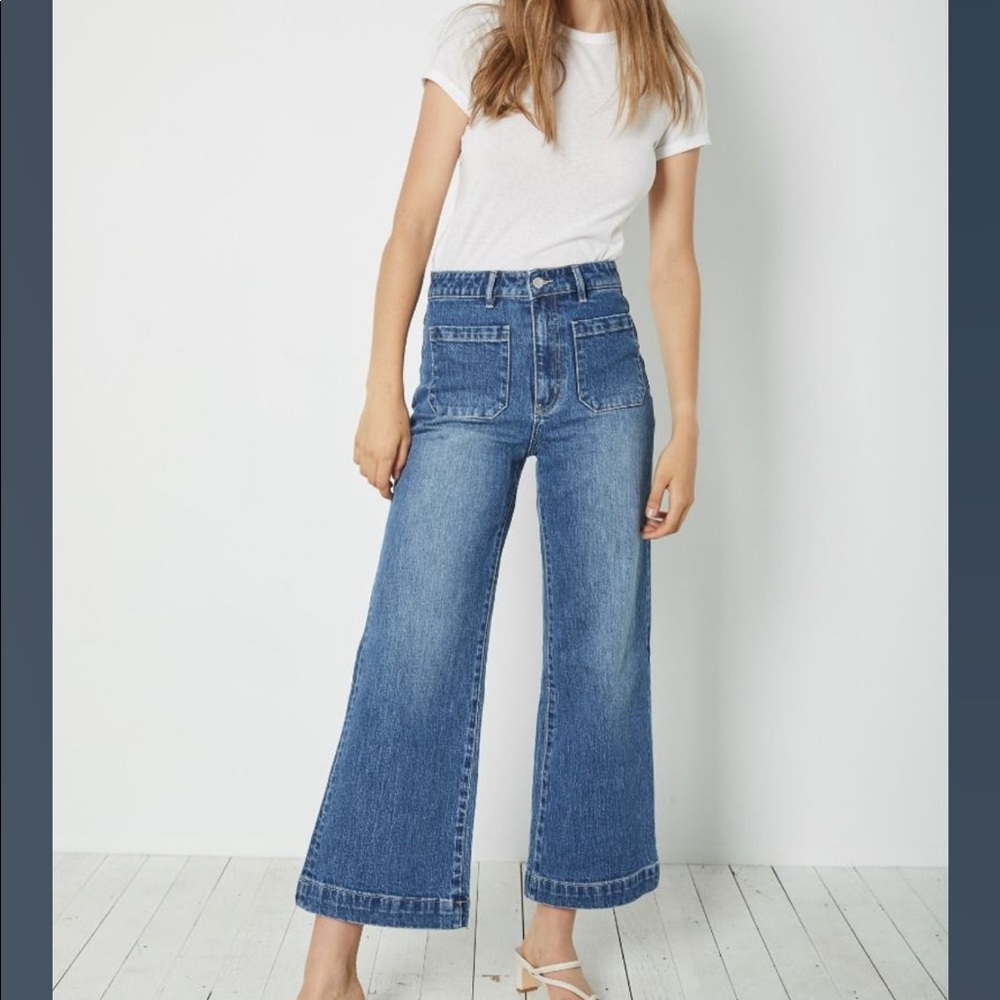 Rollas sailor jean- Kim blue- raw cut hem